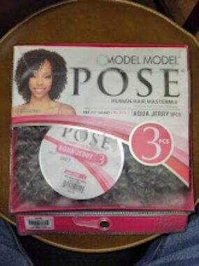 Model Model Pose Human Hair Mastermix Aqua Jerry 3PCS Pre-Cut Weave Grey
